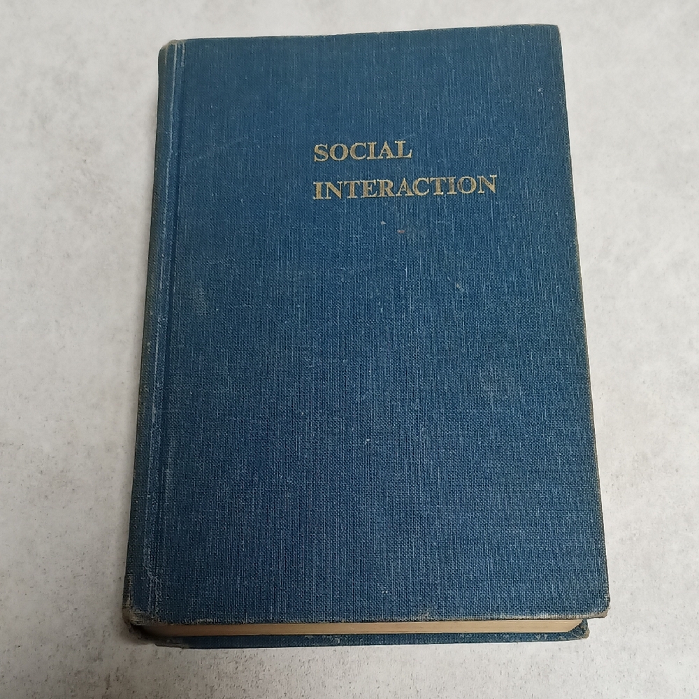 Blue Hardcover Book - Social Interaction